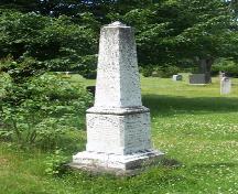 pierre tombale du capitaine Friar; Town of Shediac