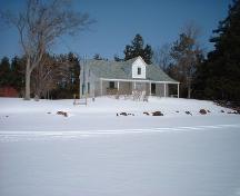 Photo of the Richibucto Marine Hospital south elevation taken from the Richibucto River; Village of Rexton 2004