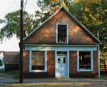 Front facade of Sackville Harness Shop; Town of Sackville