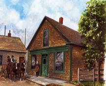 Sackville Harness Shop in earlier days; Town of Sackville