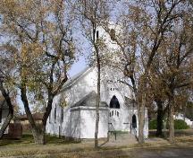 View of front and side elevations from East, 2003.; Government of Saskatchewan, Jennifer Bisson, 2003
