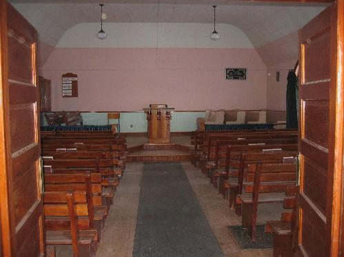 Interior of church