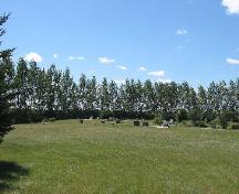 View from church of cemetery and landscaped grounds, 2005.; Kyle Zelmer, 2005