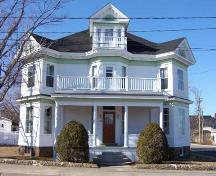 Front elevation, C.P. Hickey Residence, 2005.; City of Miramichi