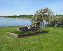 L'image montre de vestiges du moulin; Town of Tracadie-Sheila