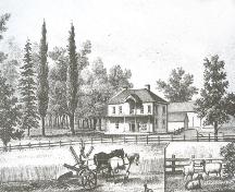 Residence of Benjamin Wright; Meacham's Atlas of PEI, 1880