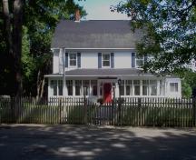 Front view of building and front entrance; Norma Stewart