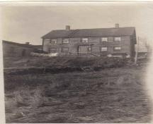 Historic black and white photo of house; Stephen Campbell