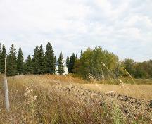 Contextual view, from the south, of Our Lady of the Assumption Roman Catholic Church, Oakburn area, 2006; Historic Resources Branch, Manitoba Culture, Heritage and Tourism, 2006