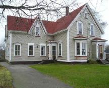 Southwest perspective of the Jacob Sweeny House, Yarmouth, NS; Heritage Division, NS Dept. of Tourism, Culture & Heritage, 2006
