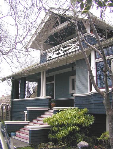 front facade, north elevation