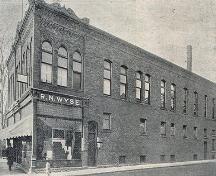 Édifice R. N. Wyse - vers 1918 - vue vers le nord-ouest; Moncton Museum