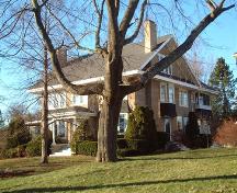 side elevation, Wright House, Wolfville, NS, 2006; Heritage Division, NS Dept. of Tourism, Culture and Heritage, 2006