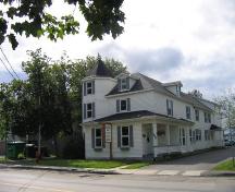 Flavien Doucet Residence - an angled view of the renovations and additions done to the rear of the home. ; City of Bathurst