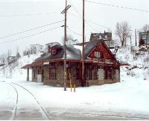 View from behind the railway station, 1991.; C1. Ethnotech inc., 1991.