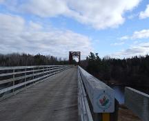 View from the west end of the Wallace River Railway Bridge, 2007.; Heritage Division, N.S. Dept. of Tourism, Culture and Heritage, 2007.