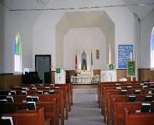Interior of the Norrona Church view from the nave looking towards the sanctuary, 2006.; Ross Herrington, 2006.