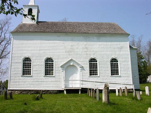 South elevation and cemetery