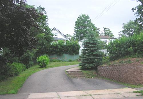 Driveway entrance