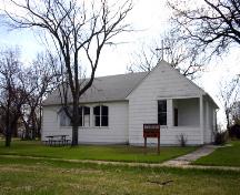 Primary elevations, from the west, of Hilton United Church, Hilton, 2006; Historic Resources Branch, Manitoba Culture, Heritage and Tourism, 2006