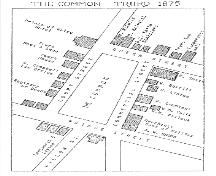 Truro Common, sketch of area in 1875; Heritage Division, N.S. Dept. of Tourism, Culture and Heritage, 2004