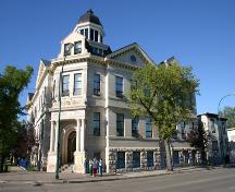 View from the northeast of the primary elevations of the Central Normal School, Winnipeg, 2005; Historic Resources Branch, Manitoba Culture, Heritage and Tourism, 2005