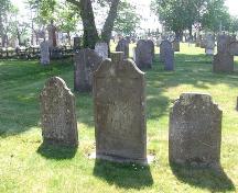Robie Street Cemetery, Truro, view of burial site, 2004; Heritage Division, NS Dept. of Tourism, Culture and Heritage, 2004