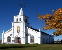 Showing front elevation and Gothic Revival elements; Province of PEI