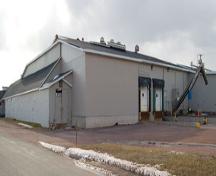 Usine de homard de l'Association des pêcheurs de Bas-Cap-Pelé - vue du nord; Village of Cap-Pelé