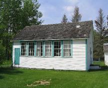 Side elevation of the Rural School showing the window wall, 2005.; Government of Saskatchewan, 2005.