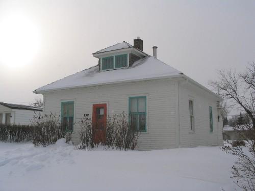 Front elevation of the Dr. Ernest Luthi Residence
