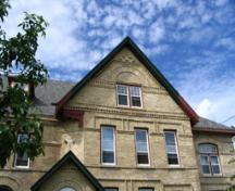 Mur (détail) du Lorne Terrace, Brandon, 2005; Historic Resources Branch, Manitoba Culture, Heritage and Tourism, 2005