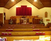 View sanctuary from the nave.; Mike Fedyk, 2007.
