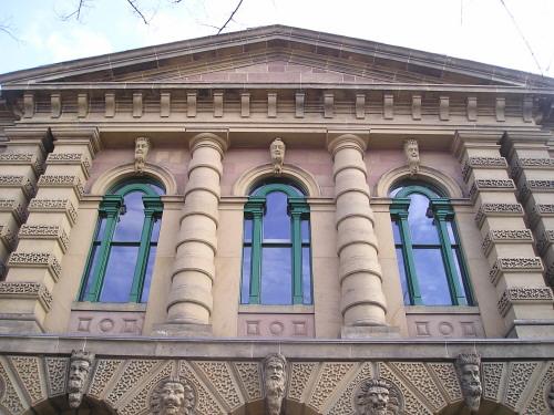 Detail of palladian windows