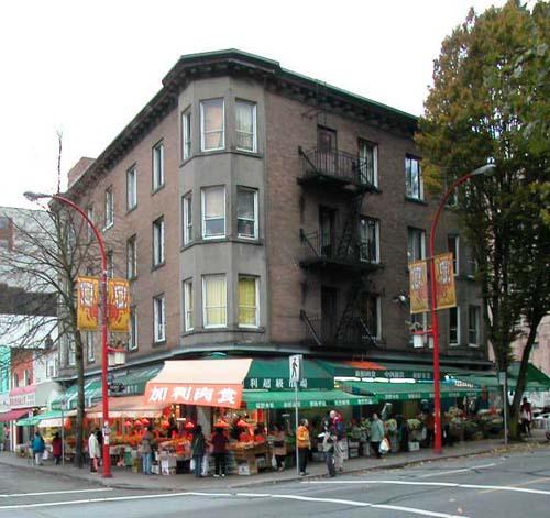 Corner facades