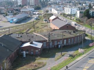 Aerial view from the east.