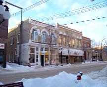 View of the Laplont Block looking west down Rosser Avenue, Brandon, 2004.; Historic Resources Branch, Manitoba Culture, Heritage & Tourism, 2005