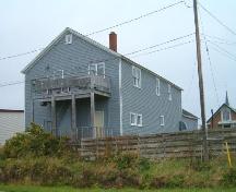 Rear and east elevation, Navy League Building, Louisbourg, Nova Scotia, 2004.
; Heritage Division, NS Dept. of Tourism, Culture and Heritage, 2004.