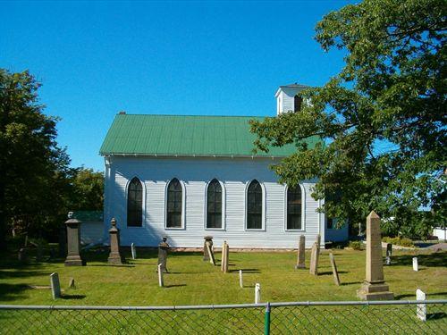 South Elevation and Cemetery