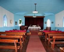 Intérieur de l'église Peace Lutheran, Chatfield, 2006; Historic Resources Branch, Manitoba Culture, Heritage and Tourism 2006