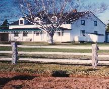 Showing symmetrical facade with Neoclassical elements; Barbara Gallant - 1996