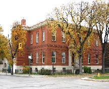 Primary elevations of the St. John's Telephone Exchange, Winnipeg, 2005; Historic Resources Branch, Manitoba Culture, Heritage and Tourism, 2005
