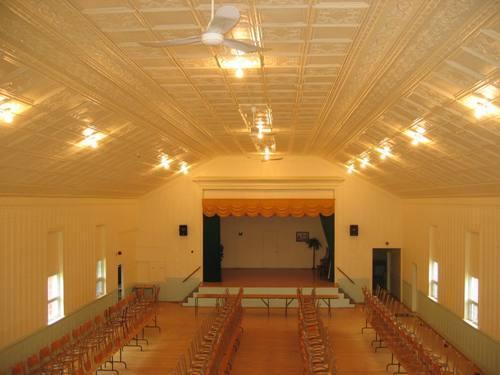 View of the interior looking west.