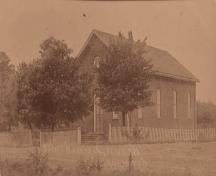 Front view of Allanburg United Church; City of Thorold