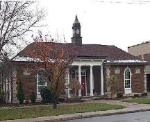 Richly ornamented windows add elegance to the well-proportioned design.; City of Windsor, Nancy Morand, 2001