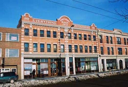 Front facade of the Brighton Block