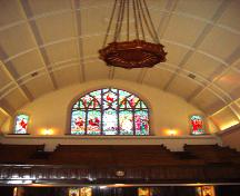 View of the interior of the Robertson-Wesley United Church, Edmonton looking west toward the rear of the building (January 2005); City of Edmonton, 2005