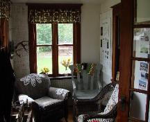 View inside the porch.; Brett Quiring, 2007.
