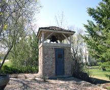 Primary elevations, from the north, of the Bank of Toronto Vault, Holmfield, 2006; Historic Resources Branch, Manitoba Culture, Heritage, Tourism and Sport, 2006