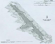 This image shows the extent of the Brant Avenue Heritage Conservation District, 1988.; Department of Planning, City of Brantford, 1988.